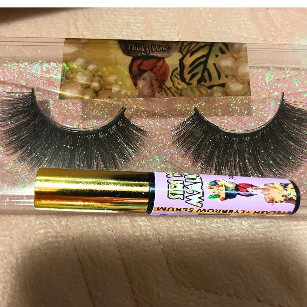 Combo Eyelash and Eyebrow serum and eyelashes