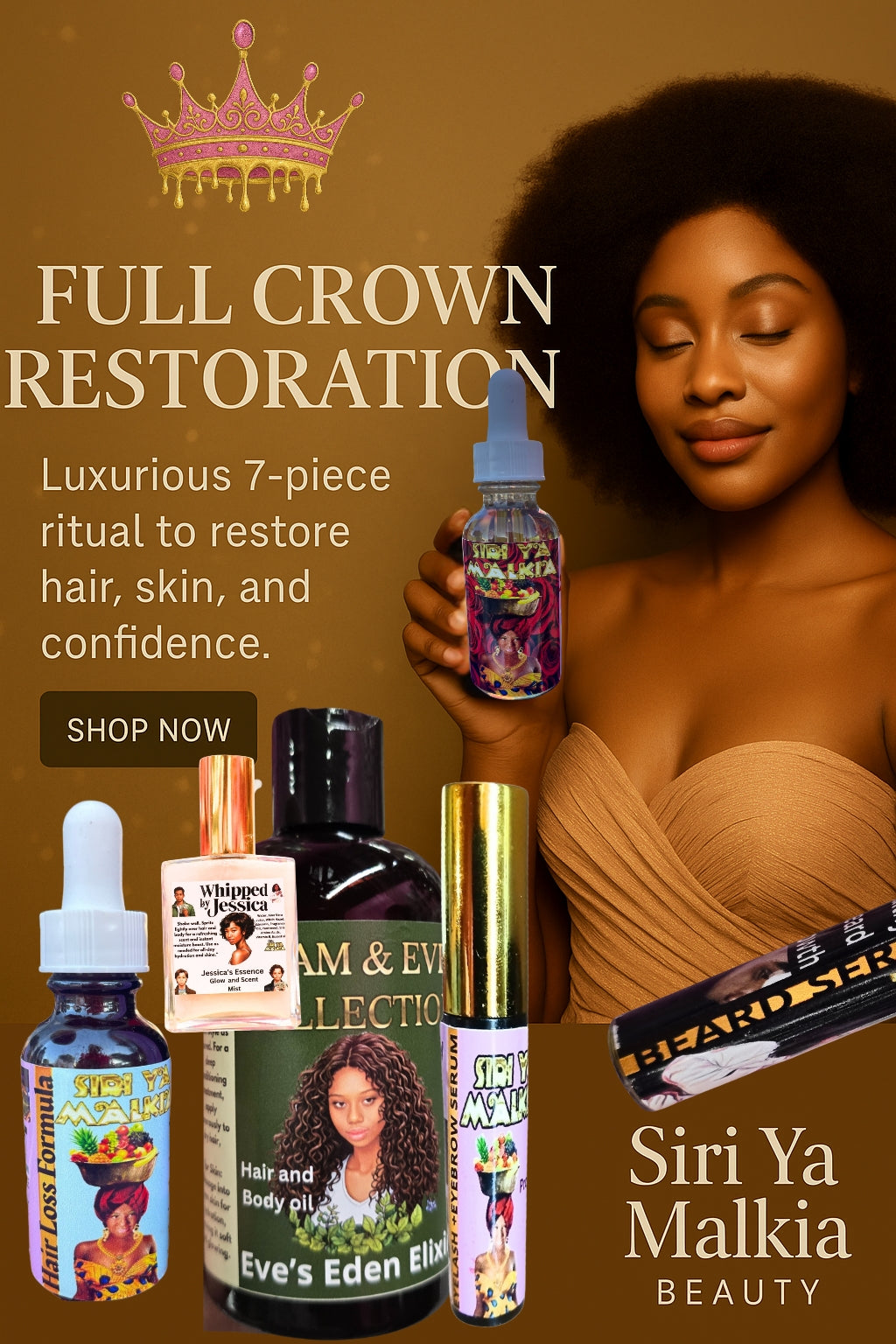 Siri Ya Malkia Full Crown Restoration Kit 👑