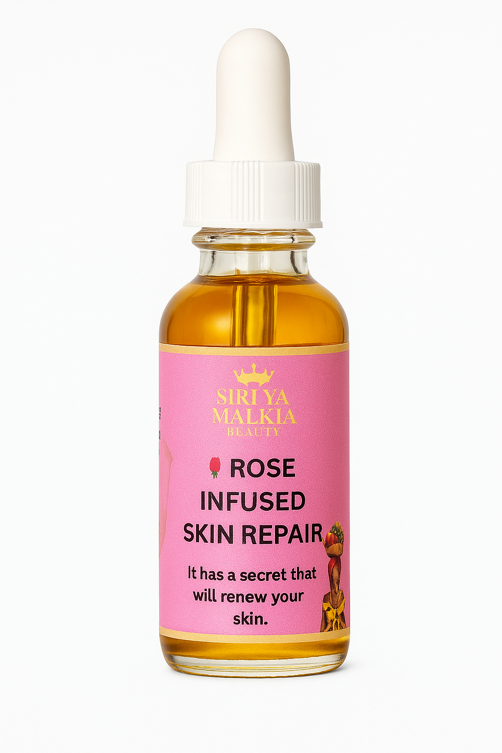 Rose Infused Skin Repair Oil – Hydrating Botanical Skin Treatment | Siri Ya Malkia Beauty